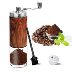 AGCAN Portable Manual Coffee Grinder with Ceramic Burr and 304 Stainless Steel Hand Crank - Adjustable for Fine to Coarse Grind - Ideal for Outdoor, Travel, and Espresso Use