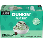 Dunkin' Mint Chip Flavored Coffee, Keurig K-Cup Pods, 10 Count Box