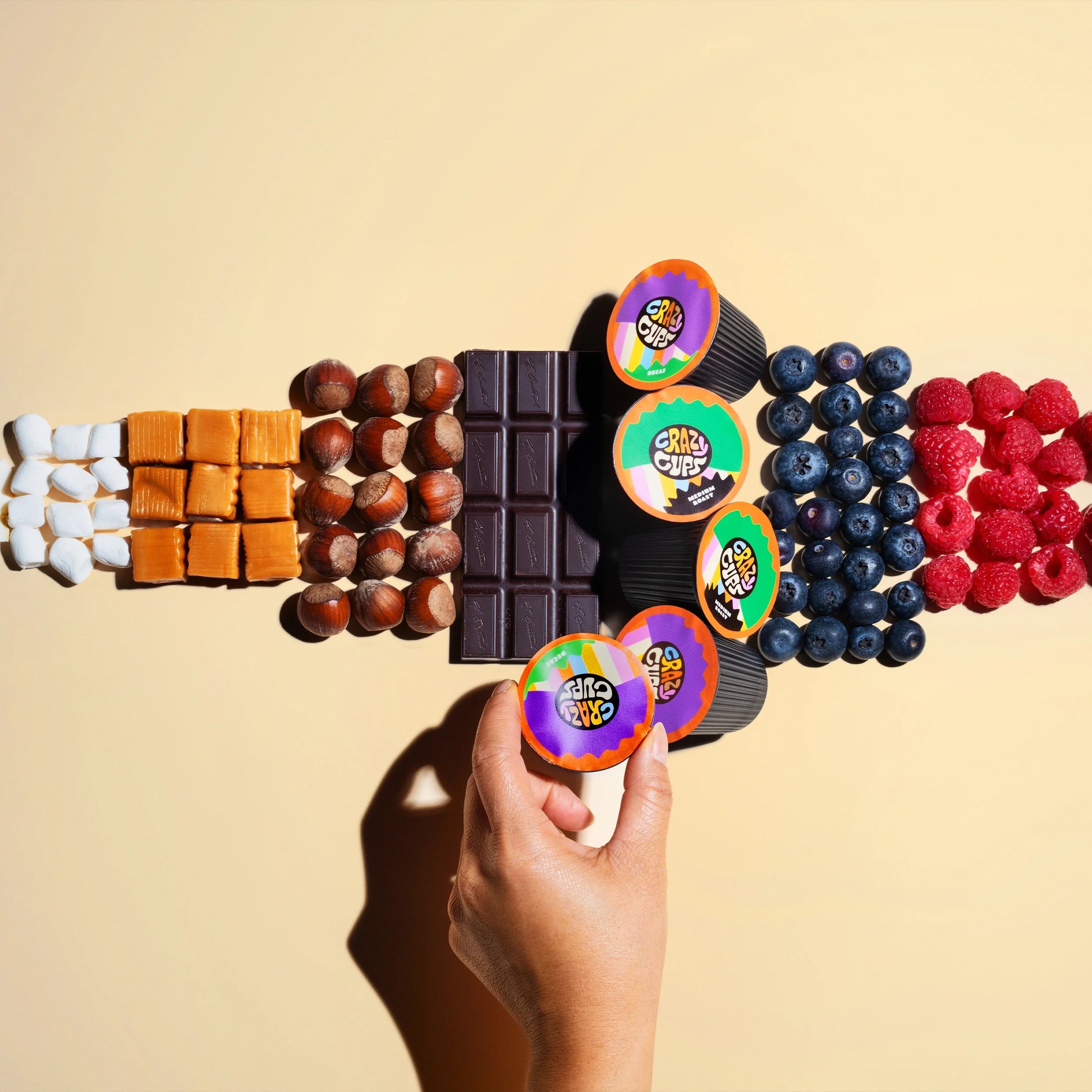 Crazy Cups Chocolate Coconut Dream Medium Roast Coffee Pods, 22 Count for Keurig K-Cup Machines